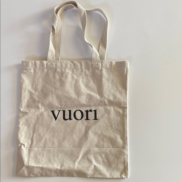 Vuori Handbags - Vuori Cream Canvas Tote Bag - The Rise. The Shine.